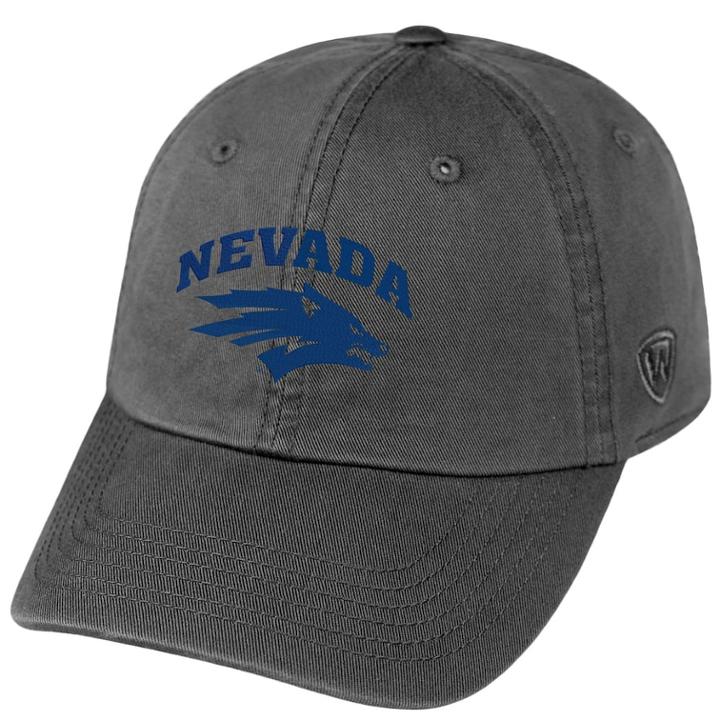 Adult Top Of The World Nevada Wolf Pack Crew Adjustable Cap, Men's, Grey (charcoal)
