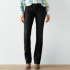 Women's Sonoma Goods For Life&trade; Bootcut Jeans, Size: 16 Avg/reg, Black