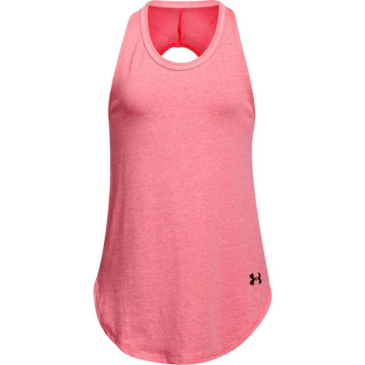 Girls 7-16 Under Armour Finale Solid Tank Top, Size: Small, 976 Penta Pink