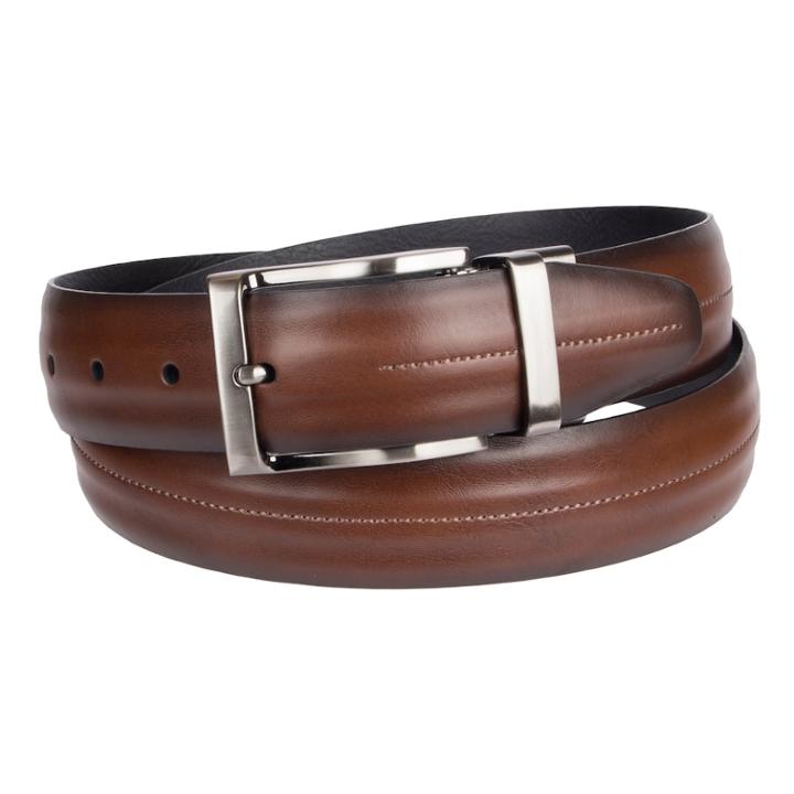 Men's Croft & Barrow&reg; Feather Edge With Center Stitch Belt, Size: 44, Med Purple