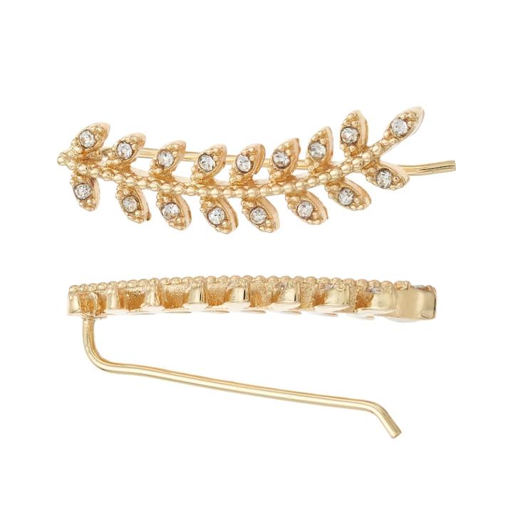 Lc Lauren Conrad Branch Nickel Free Ear Climber Earrings, Women's, Gold