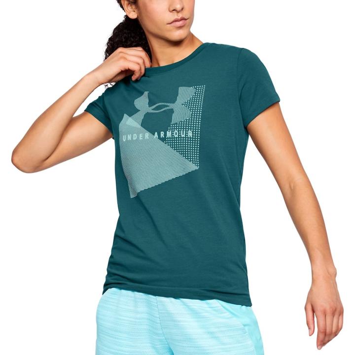 Women's Under Armour Sportstyle Logo Crew Graphic Tee, Size: Small, Gold