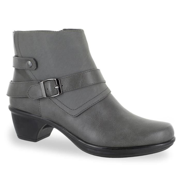 Easy Street Amanda Women's Ankle Boots, Size: 7.5 Wide, Med Grey