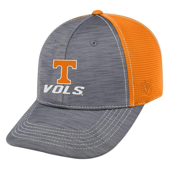 Adult Top Of The World Tennessee Volunteers Upright Performance One-fit Cap, Men's, Med Grey