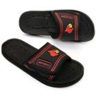 Youth Louisville Cardinals Slide Sandals, Boy's, Size: Large, Black