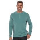 Men's Croft & Barrow&reg; Classic-fit Stretch Henley, Size: Xl, Lt Green