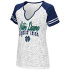 Women's Campus Heritage Notre Dame Fighting Irish Notch-neck Raglan Tee, Size: Small, Natural