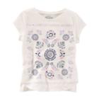 Girls 4-8 Oshkosh B'gosh&reg; Glitter Rhinestone Tribal Paisley Slubbed Tee, Girl's, Size: 6x, White