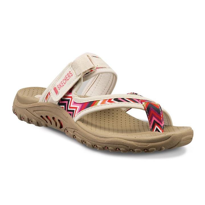 Skechers Reggae Zig Swig Women's Sandals, Size: 7, White Oth