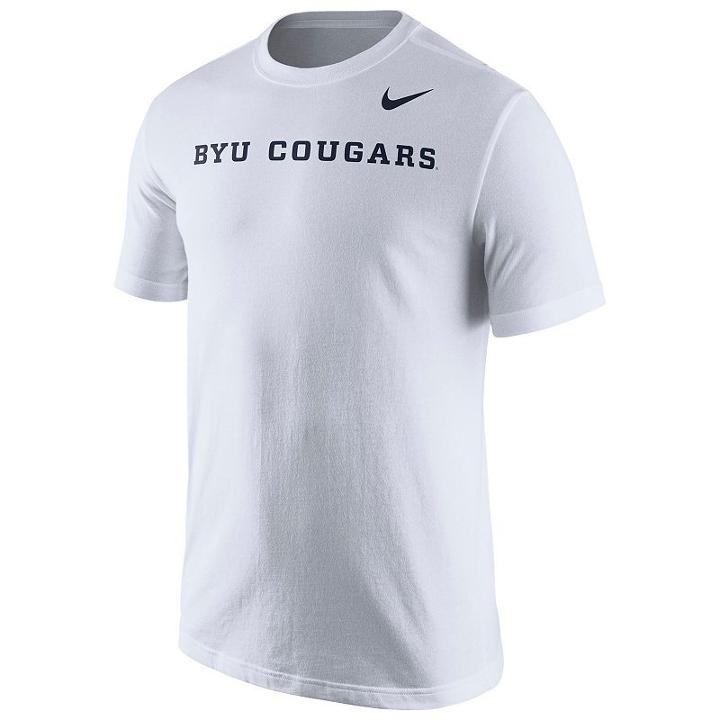 Men's Nike Byu Cougars Wordmark Tee, Size: Xl, Other Clrs