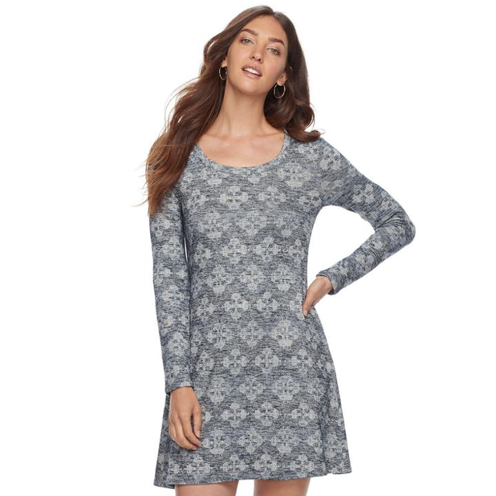 Women's Sonoma Goods For Life&trade; Knit Shift Dress, Size: Xs, Blue