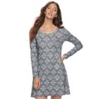 Women's Sonoma Goods For Life&trade; Knit Shift Dress, Size: Xs, Blue