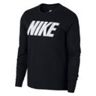 Men's Nike Large Logo Tee, Grey (charcoal)