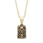 10k Gold-plated Prayer Keeper Box Locket Necklace, Women's, Size: 18, Yellow