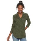 Women's Sonoma Goods For Life&trade; Tunic Shirt, Size: Xxl, Dark Green