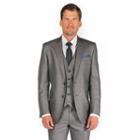 Men's Billy London Slim-fit Sharkskin Suit Jacket, Size: 40 - Regular, Grey