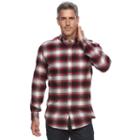 Men's Croft & Barrow&reg; True Comfort Plaid Classic-fit Flannel Button-down Shirt, Size: Xl, Dark Grey