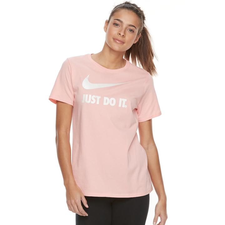 Women's Nike Sportswear Just Do It Graphic Tee, Size: Xl, Pink