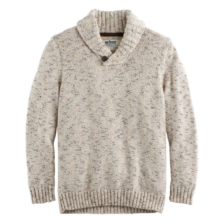 Boys 8-20 Urban Pipeline&reg; Regular-fit Solid Shawl-collar Sweater, Size: Small, Natural