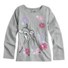 Disney's Bambi Girls 4-10 Glittery Graphic Tee By Jumping Beans&reg;, Size: 4, Med Grey