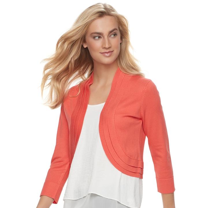 Women's Ronni Nicole Bolero Shrug, Size: Xlrg Av/rg, Brt Orange