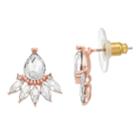 Lc Lauren Conrad Simulated Crystal Nickel Free Drop Earrings, Women's, Light Red