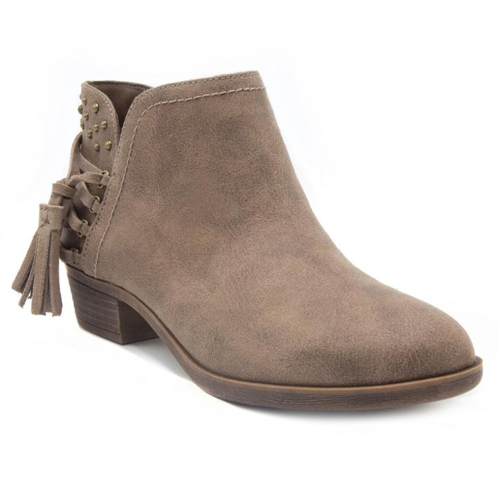 Sugar Trusty Women's Ankle Boots, Size: Medium (7), Beig/green (beig/khaki)