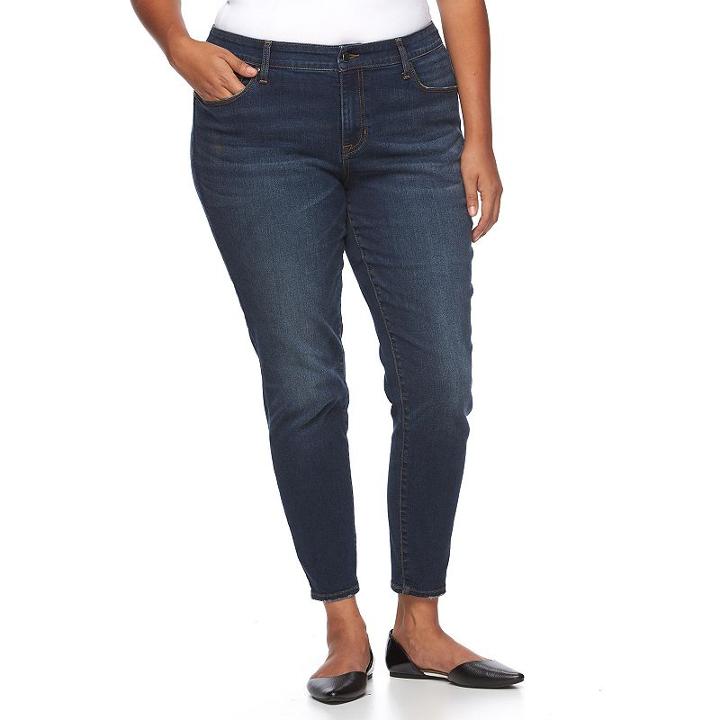Plus Size Apt. 9&reg; Sculpting Skinny Jeans, Women's, Size: 24 W, Blue Other