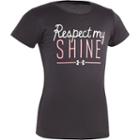 Girls 4-6x Under Armour Respect My Shine Tee, Girl's, Size: 6, Black