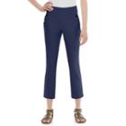 Juniors' Joe B Button-accent Ankle Pants, Girl's, Size: Large, Blue (navy)