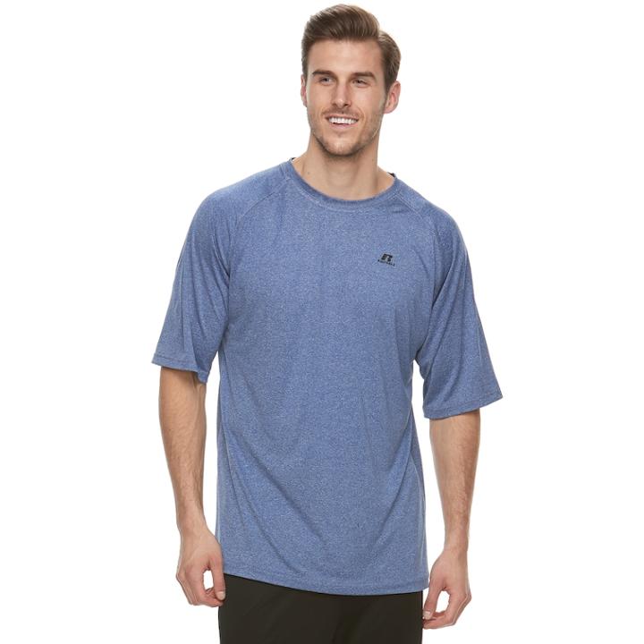 Big & Tall Russell Dri-power Soft Hand Tee, Men's, Size: 2xb, Med Blue