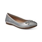Sonoma Goods For Life&trade; Girls' Bow Ballet Flats, Girl's, Size: 3, Silver