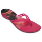 Crocs Isabella Women's Graphic Flip-flops, Size: 9, Light Pink