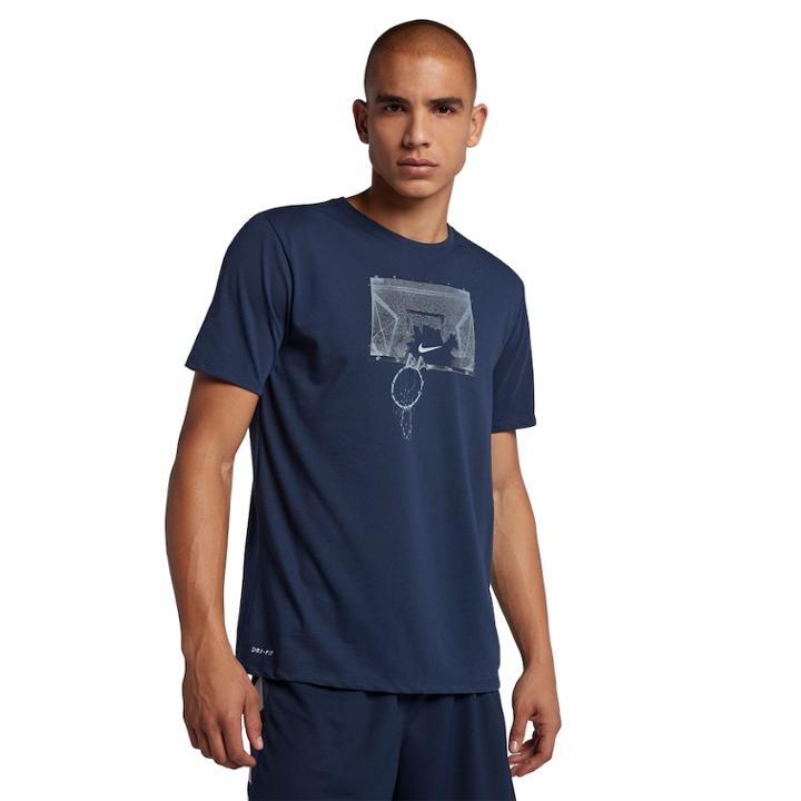 Men's Nike Basketball Shatter Tee, Size: Xl, Blue (navy)