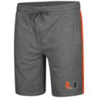 Men's Colosseum Miami Hurricanes Sledge Ii Terry Shorts, Size: Large, Med Grey
