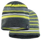 Boys Igloo Reversible Striped Beanie, Size: S/m, Grey (charcoal)