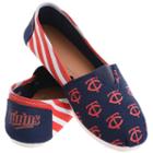 Women's Forever Collectibles Minnesota Twins Striped Canvas Shoes, Size: Medium, Multicolor