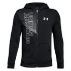 Boys 8-20 Under Armour Off Court Fleece Full-zip Hoodie, Size: Large, Black