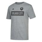 Men's Adidas Orlando City Sc Triblend Tee, Size: Xl, Dark Grey