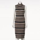 Women's Ronni Nicole Ribbed Turtleneck Sweaterdress, Size: Medium, Brown Oth