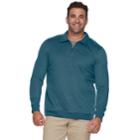 Big & Tall Croft & Barrow® Classic-fit Extra-soft Quarter-zip Pullover, Men's, Size: 3xb, Dark Blue