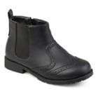 Journee Lennon Boys' Chelsea Boots, Size: 3, Black