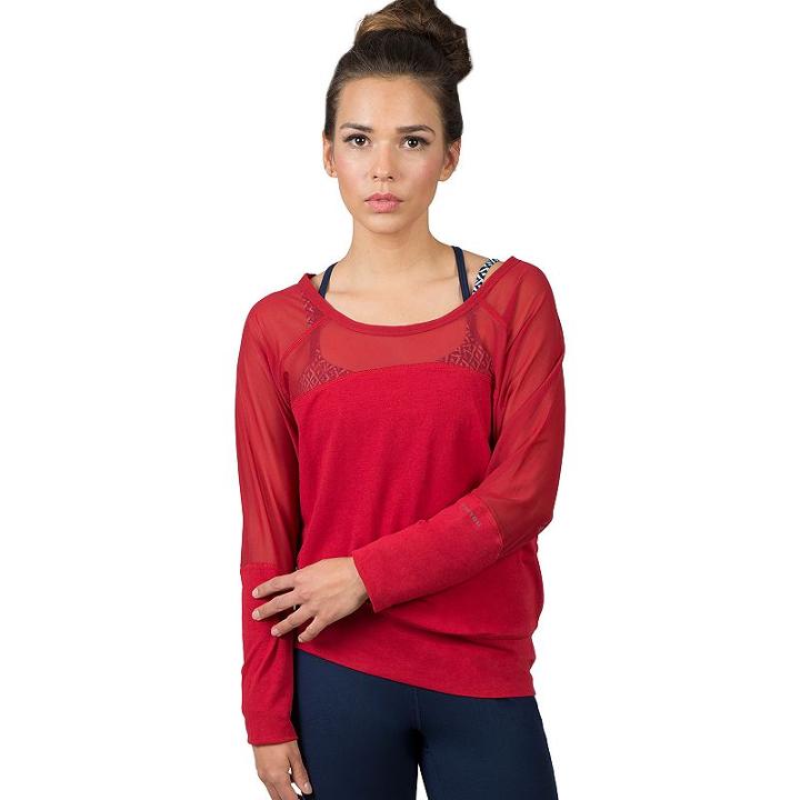 Women's Soybu Suzette Dolman Yoga Top, Size: Small, Med Red