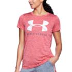 Women's Under Armour Tech Crewneck Twist Graphic Tee, Size: Xs, Gold