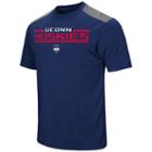 Men's Campus Heritage Uconn Huskies Rival Heathered Tee, Size: Medium, Blue (navy)