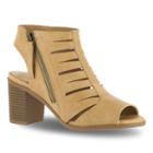 Easy Street Karlie Women's Block Heel Sandals, Size: Medium (7.5), Lt Brown