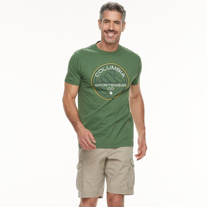 Men's Columbia Graphic Tee, Size: Xxl, Dark Green