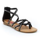 Unionbay Soho Women's Sandals, Girl's, Size: 6.5, Black