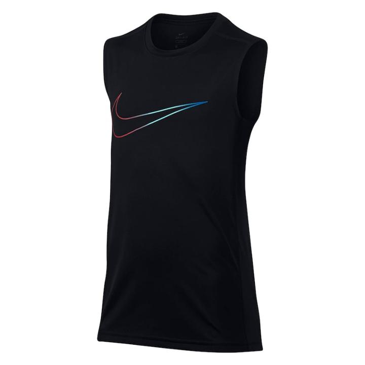 Boys 8-20 Nike Base Layer Muscle Tee, Size: Medium, Grey (charcoal)