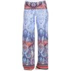 Women's White Mark Palazzo Pants, Size: Medium, Dark Blue